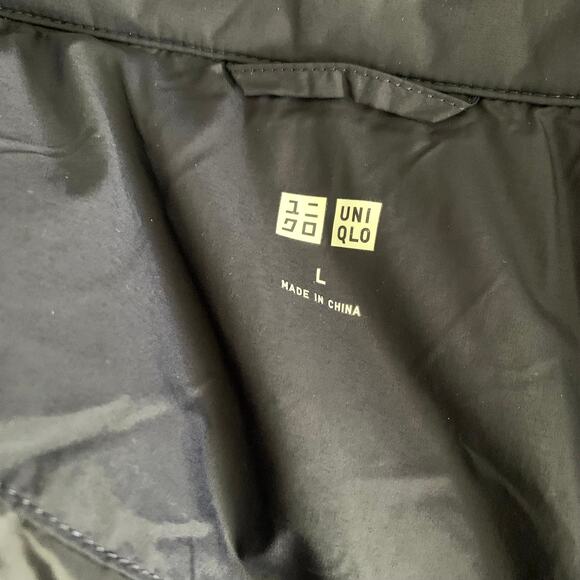 Uniqlo Down Belted Long Trench Coat in Navy Blue - Picture 9 of 13